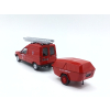 Renault Express CSP Brive Correze Straż Pożarna + Przyczepka Motopompa - skala 1:43 - Hachette